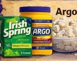 Argo starch, scented with Irish Spring crumbles and chunks bowl